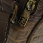 FENDI Zucchino Canvas Shoulder Bag Vintage Beigeep4463