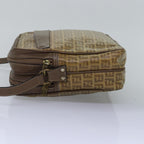 FENDI Zucchino Canvas Shoulder Bag Vintage Beigeep4463