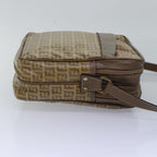 FENDI Zucchino Canvas Shoulder Bag Vintage Beigeep4463