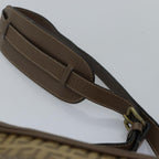 FENDI Zucchino Canvas Shoulder Bag Vintage Beigeep4463
