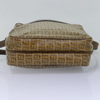 FENDI Zucchino Canvas Shoulder Bag Vintage Beigeep4463