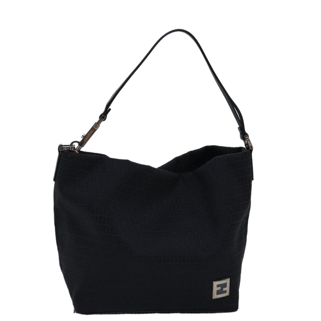 FENDI Zucchino Canvas Hand Bag Blackep4476