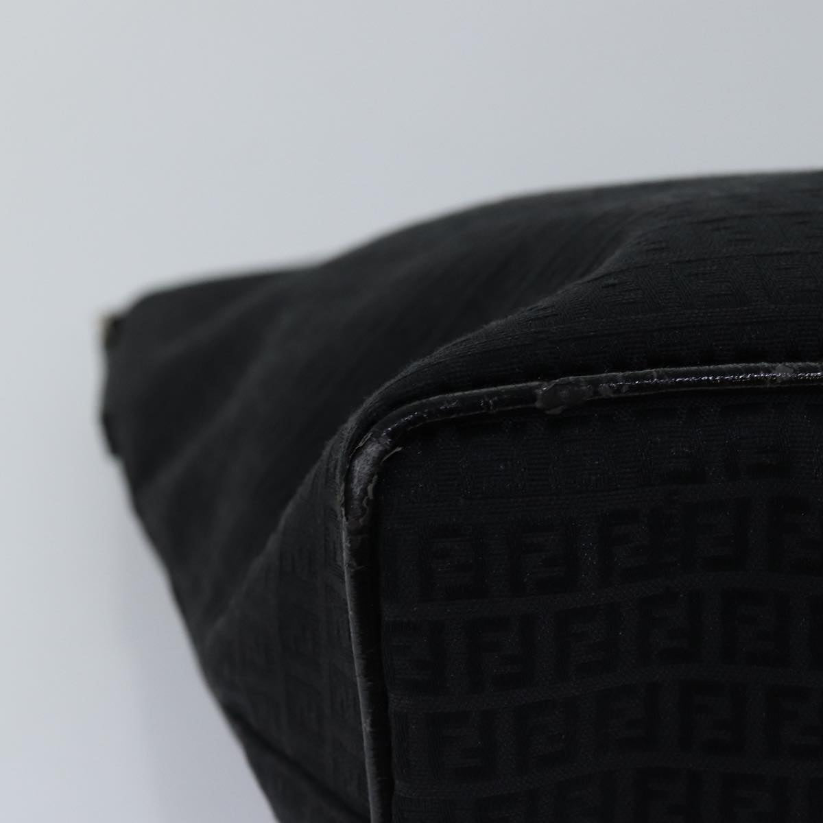 FENDI Zucchino Canvas Hand Bag Blackep4476