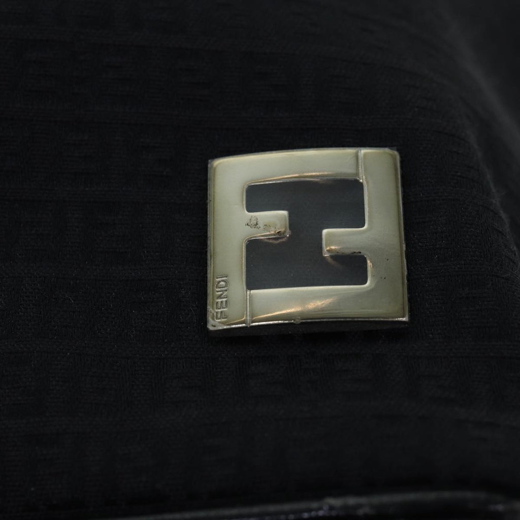 FENDI Zucchino Canvas Hand Bag Blackep4476