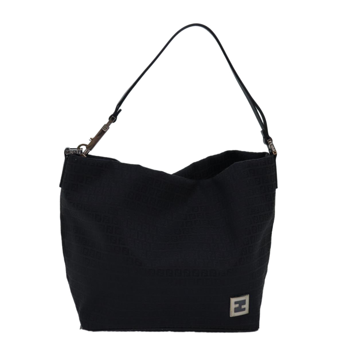 FENDI Zucchino Canvas Hand Bag Blackep4476