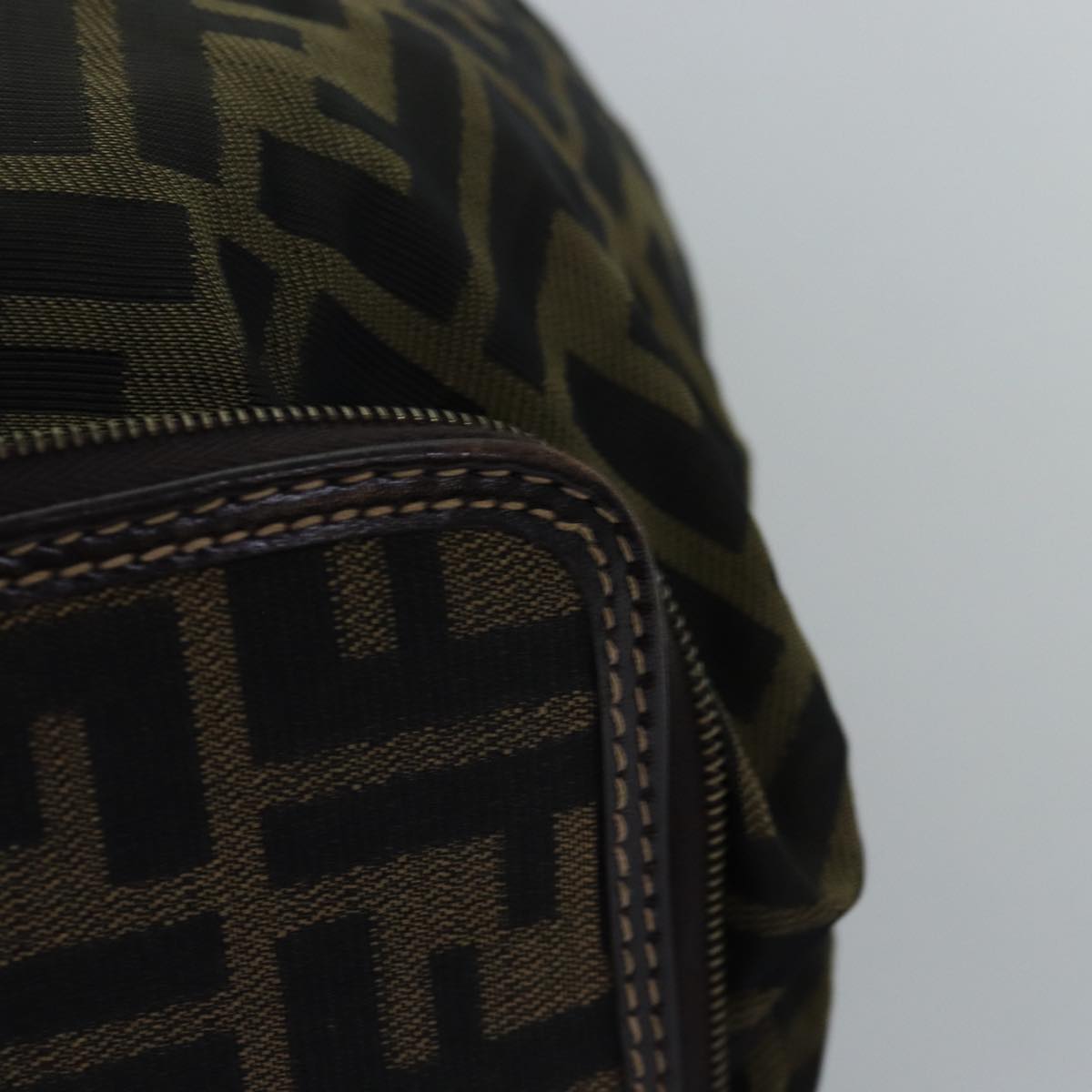 FENDI Zucca Canvas Tote Bag Black Brownep4488
