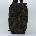 FENDI Zucca Canvas Tote Bag Black Brownep4488