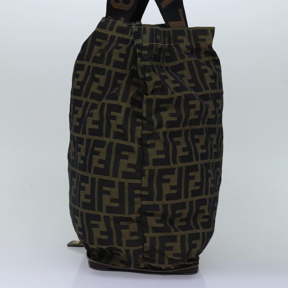FENDI Zucca Canvas Tote Bag Black Brownep4488