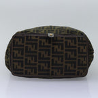FENDI Zucca Canvas Tote Bag Black Brownep4488