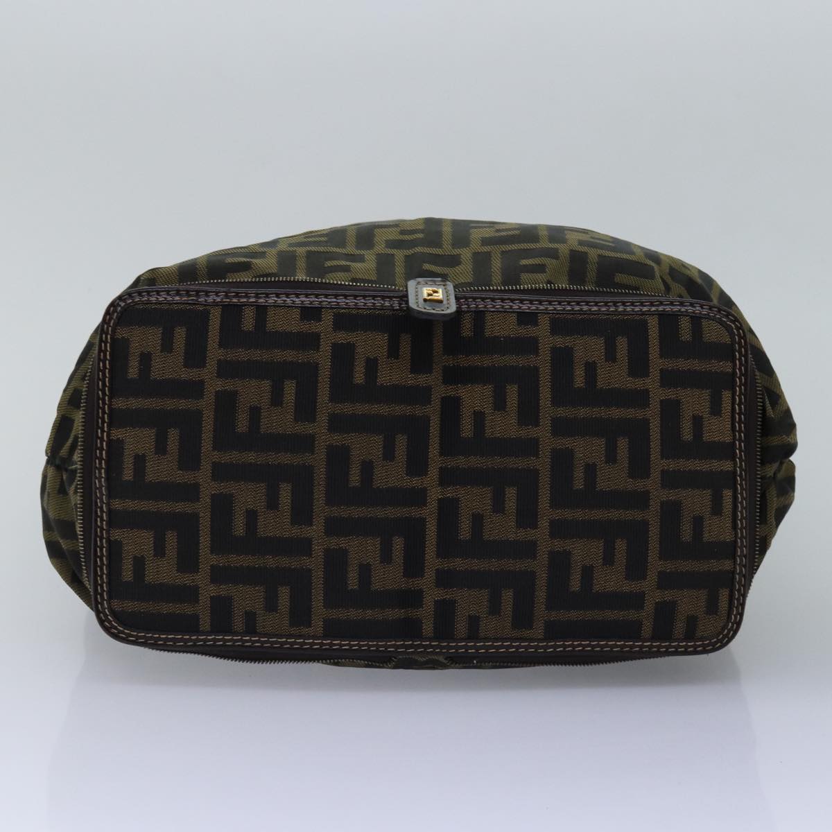 FENDI Zucca Canvas Tote Bag Black Brownep4488