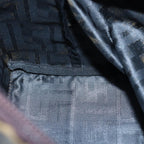 FENDI Zucca Canvas Hand Bag Black Brownep4489