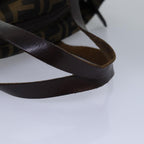 FENDI Zucca Canvas Hand Bag Black Brownep4489