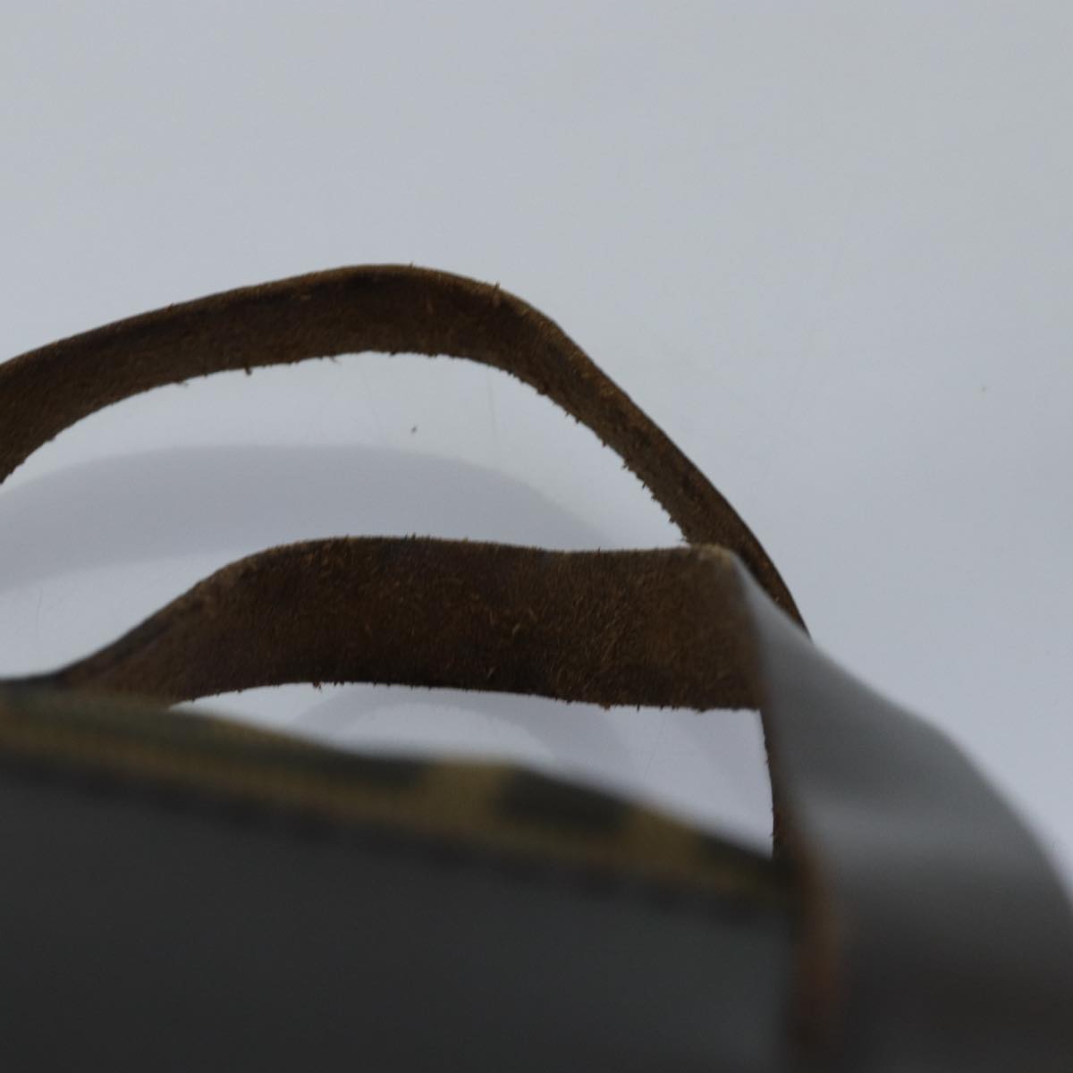 FENDI Zucca Canvas Hand Bag Black Brownep4489