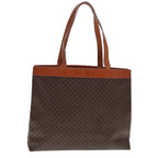 CELINE Macadam Canvas Tote Bag PVC Leather Brown  ep4528