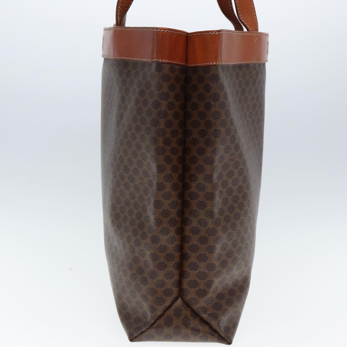 CELINE Macadam Canvas Tote Bag PVC Leather Brown  ep4528