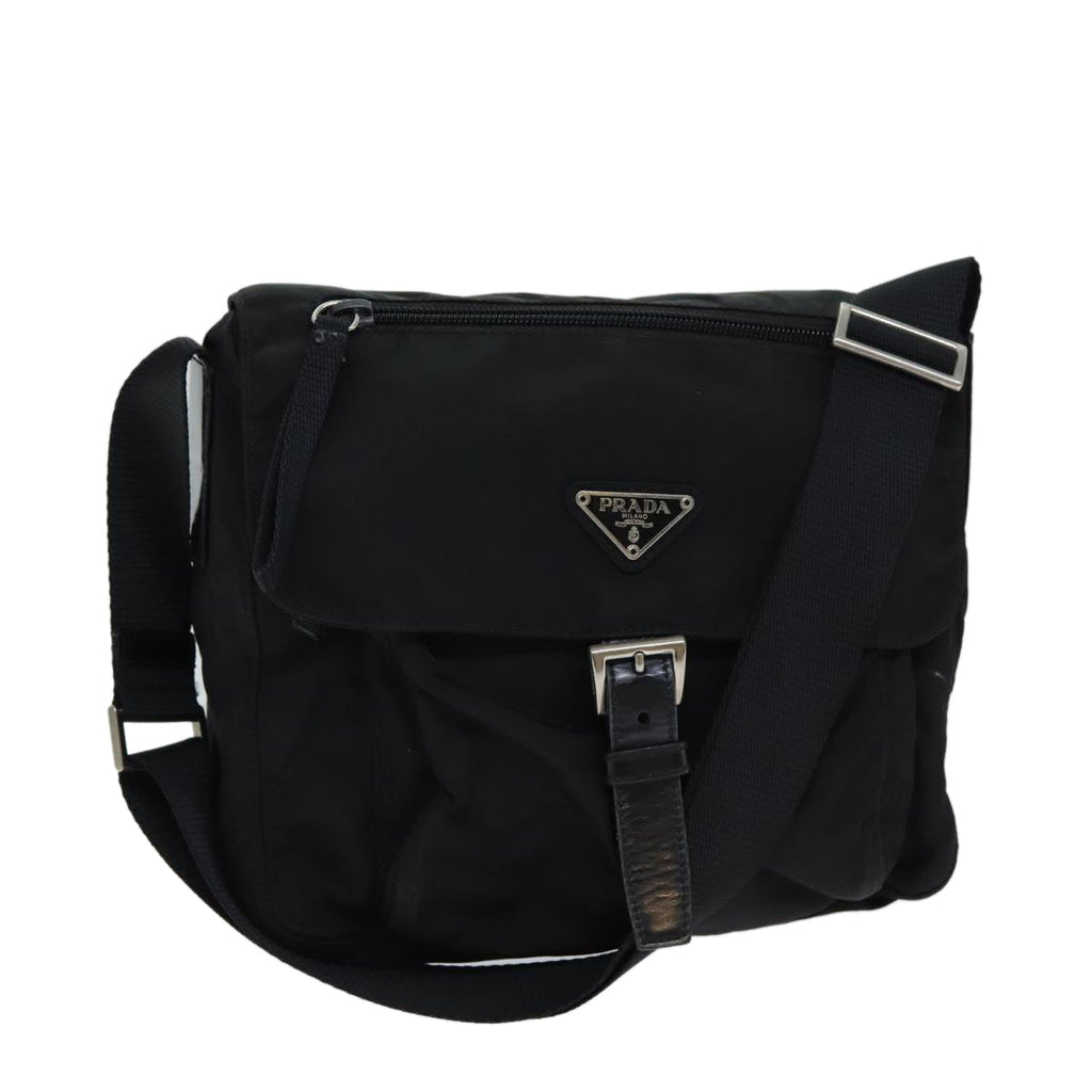 PRADA Shoulder Bag Nylon Black ep4583