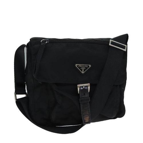 PRADA Shoulder Bag Nylon Black ep4583