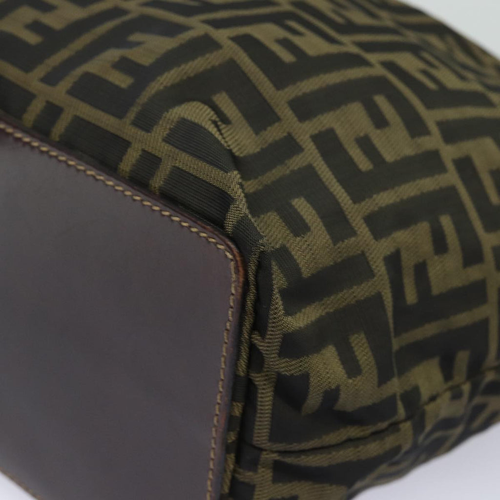 FENDI Zucca Canvas Tote Bag Brown Blackep4646