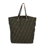 FENDI Zucca Canvas Tote Bag Brown Blackep4646