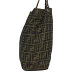 FENDI Zucca Canvas Tote Bag Brown Blackep4646