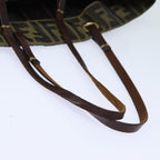 FENDI Zucca Canvas Tote Bag Brown Blackep4646