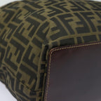 FENDI Zucca Canvas Tote Bag Brown Blackep4646