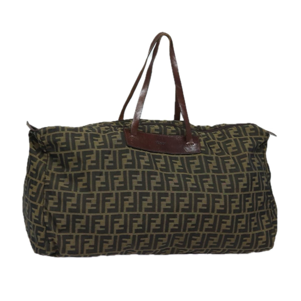 FENDI Zucca Canvas Tote Bag Brown Blackep4658