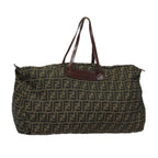 FENDI Zucca Canvas Tote Bag Brown Blackep4658
