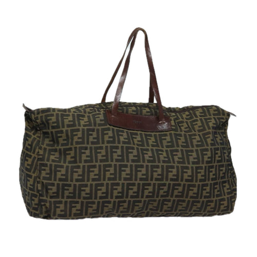 FENDI Zucca Canvas Tote Bag Brown Blackep4658