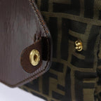 FENDI Zucca Canvas Tote Bag Brown Blackep4658