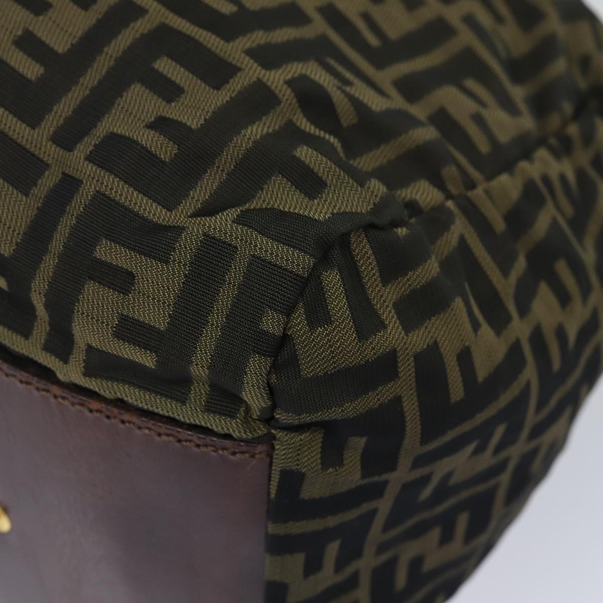 FENDI Zucca Canvas Tote Bag Brown Blackep4658