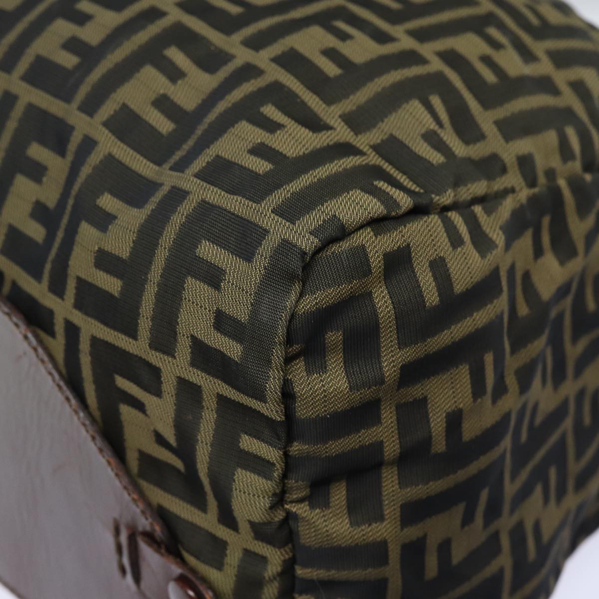 FENDI Zucca Canvas Tote Bag Brown Blackep4658