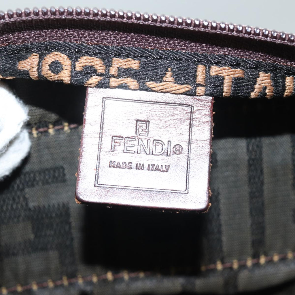 FENDI Zucca Canvas Tote Bag Brown Blackep4658