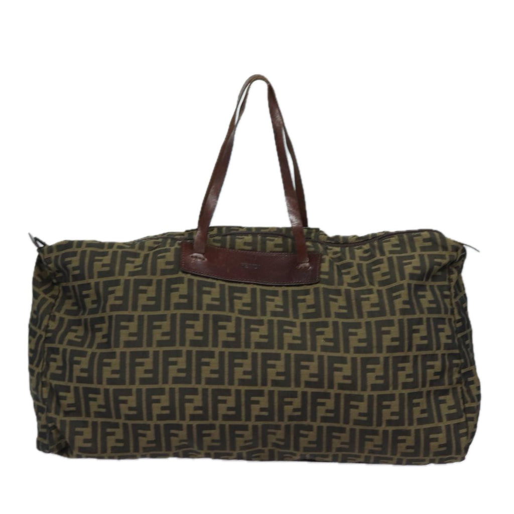 FENDI Zucca Canvas Tote Bag Brown Blackep4658