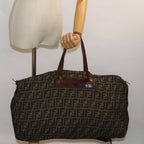 FENDI Zucca Canvas Tote Bag Brown Blackep4658