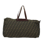 FENDI Zucca Canvas Tote Bag Brown Blackep4658