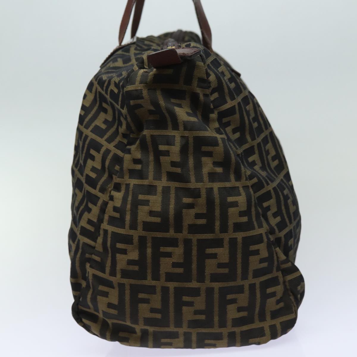 FENDI Zucca Canvas Tote Bag Brown Blackep4658