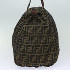 FENDI Zucca Canvas Tote Bag Brown Blackep4658