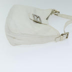 FENDI Mamma Baguette Shoulder Bag Leather Whiteep4700