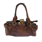 Chloe Paddington Shoulder Bag Leather Brown ep4746