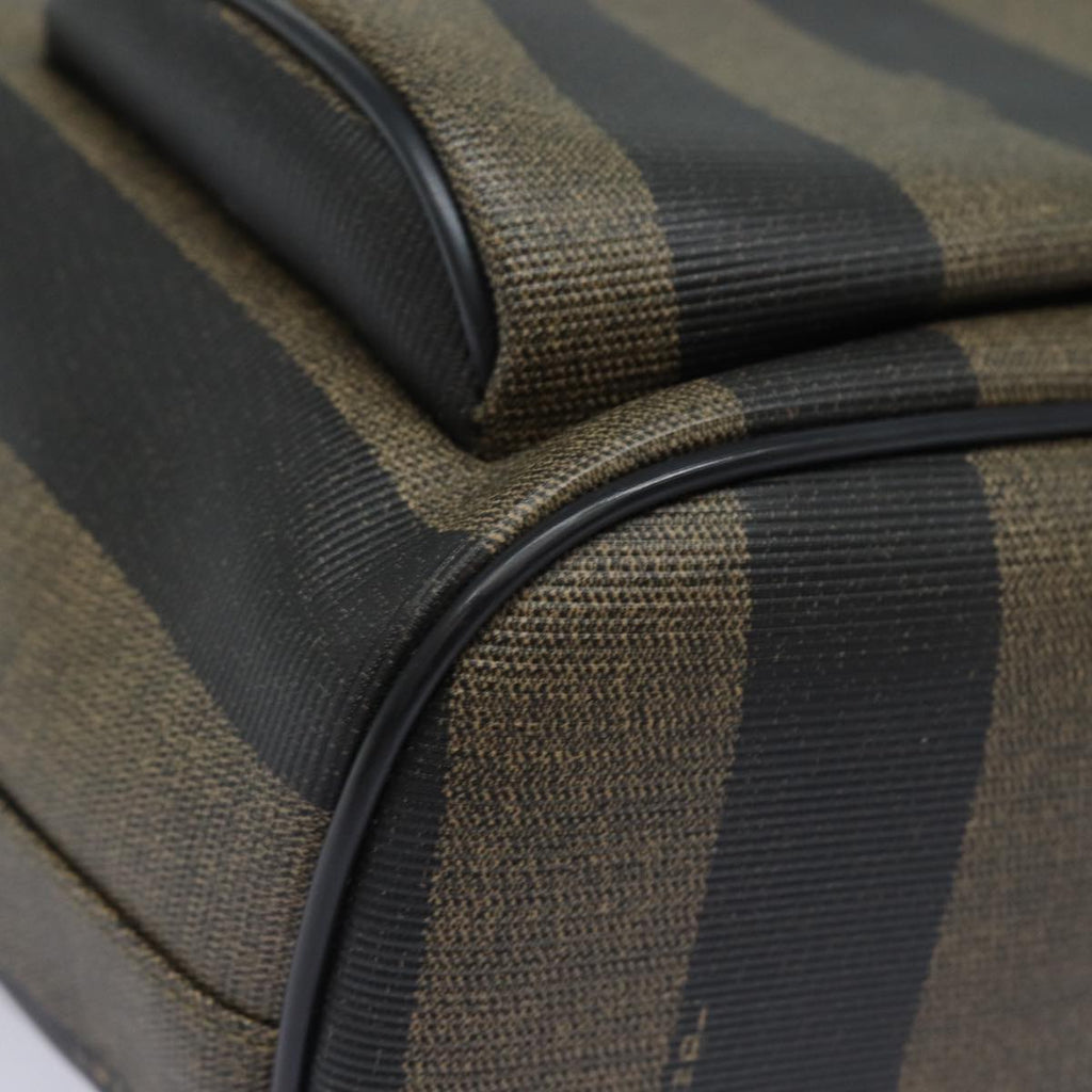 FENDI Pecan Canvas Backpack Brown Blackep4748