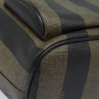 FENDI Pecan Canvas Backpack Brown Blackep4748