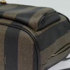 FENDI Pecan Canvas Backpack Brown Blackep4748