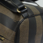 FENDI Pecan Canvas Backpack Brown Blackep4748