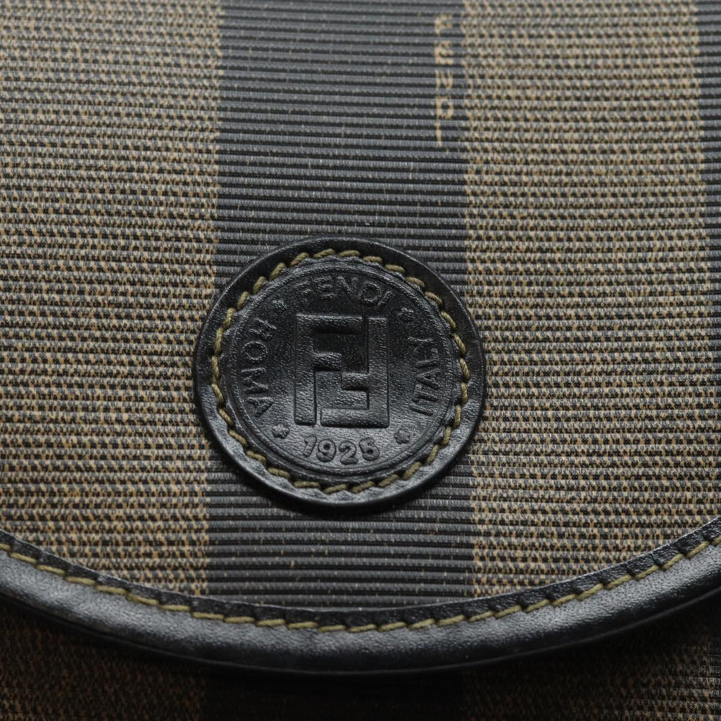 FENDI Pecan Canvas Backpack Brown Blackep4748
