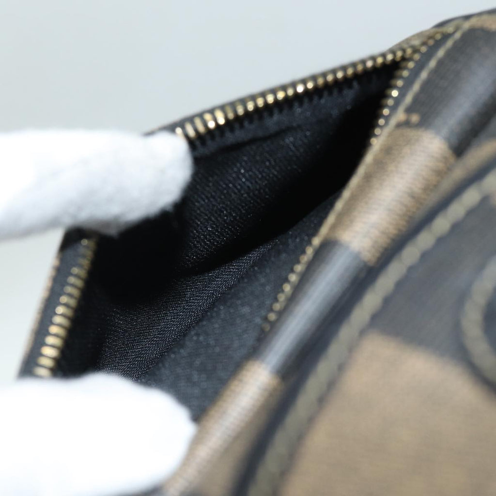 FENDI Pecan Canvas Backpack Brown Blackep4748