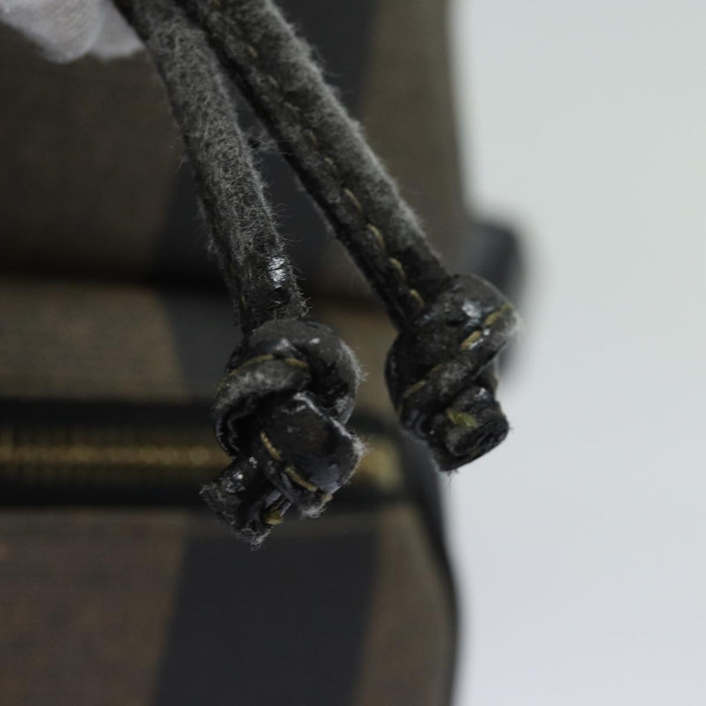 FENDI Pecan Canvas Backpack Brown Blackep4748