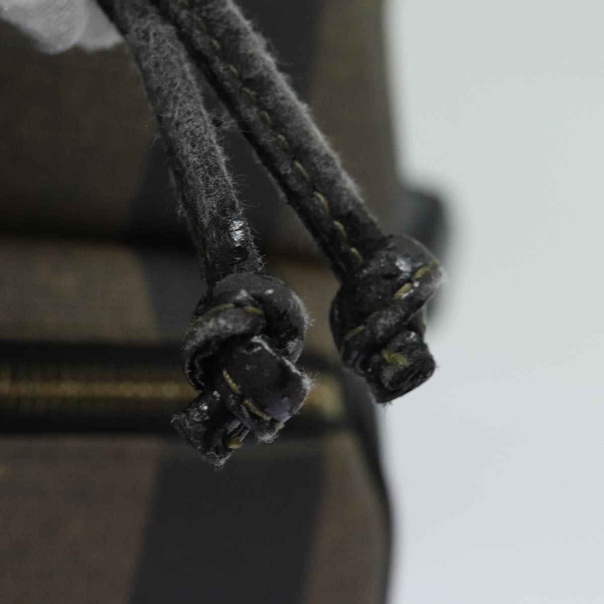 FENDI Pecan Canvas Backpack Brown Blackep4748