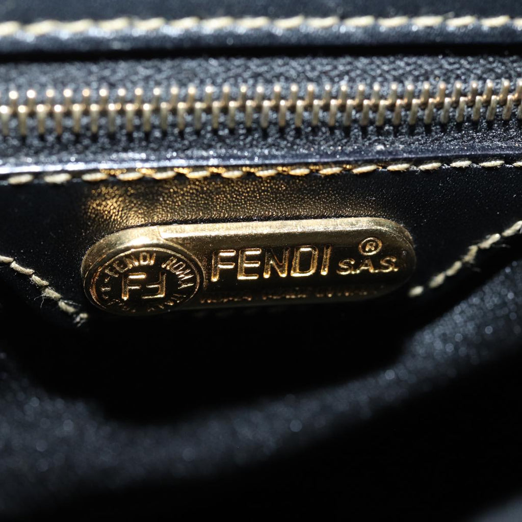 FENDI Pecan Canvas Backpack Brown Blackep4748