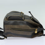 FENDI Pecan Canvas Backpack Brown Blackep4748